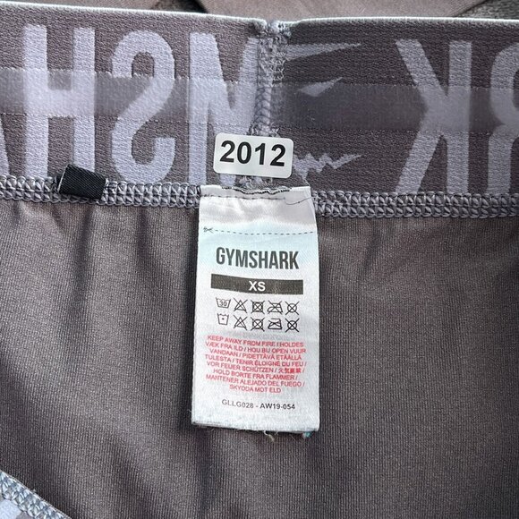 Gymshark High-Waisted Seamless Pull-On Stretch Skinny Leggings Gray Womens XS - Picture 5 of 11